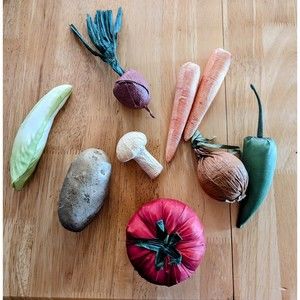 9 Piece Artificial Decorative  Vegetables Veggies Home Staging Decoration Deco
